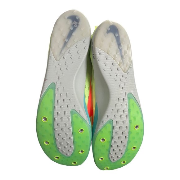 Nike Zoom Victory 5 XC Distance Spikes Volt Hyper Orange AJ0847-701 Men sz 12.5 - Picture 7 of 9